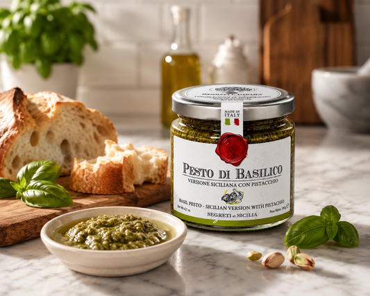 Basil Pesto- Sicilian Version with Pistachio