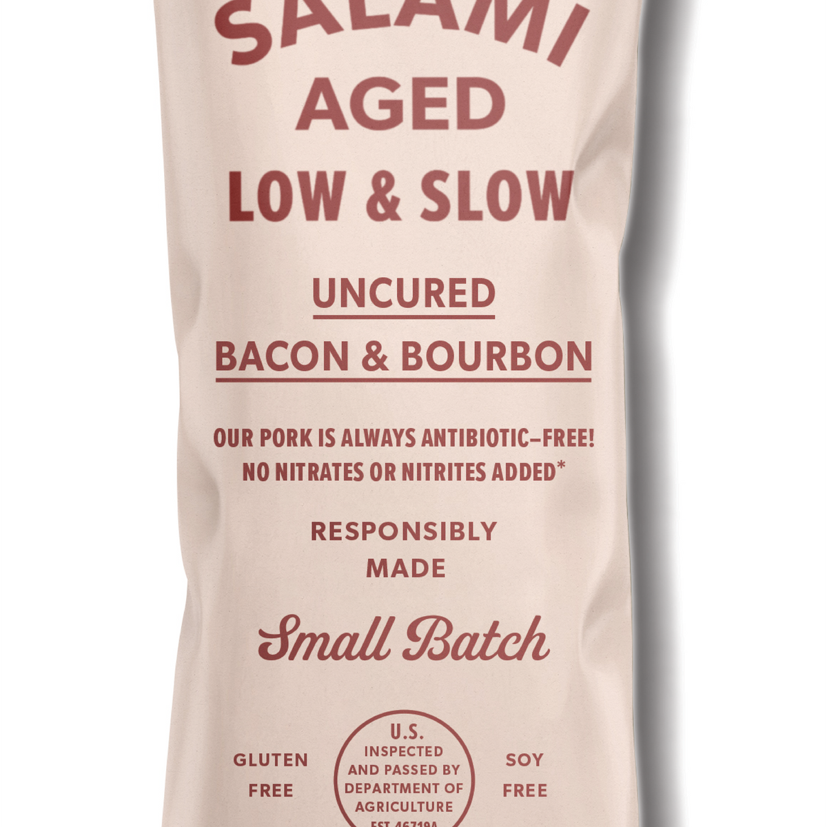 Salt & Twine uncured Bacon & Bourbon Salami