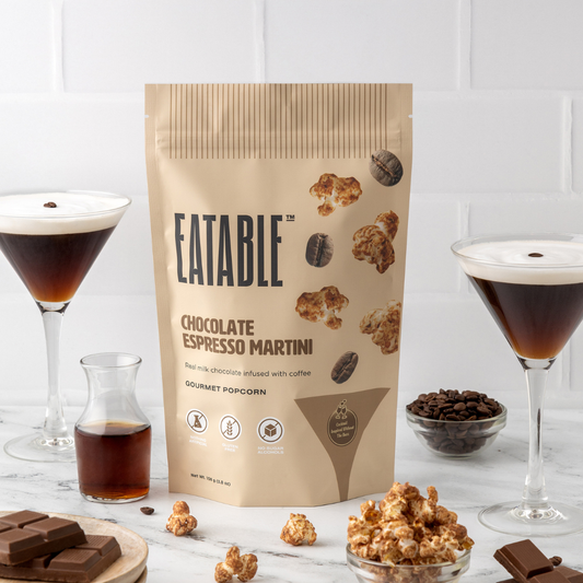 Chocolate Espresso Martini ☕️ Gourmet Milk Chocolate Popcorn