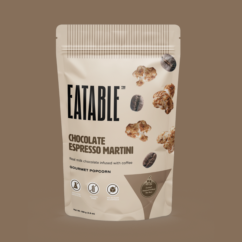 Chocolate Espresso Martini ☕️ Gourmet Milk Chocolate Popcorn