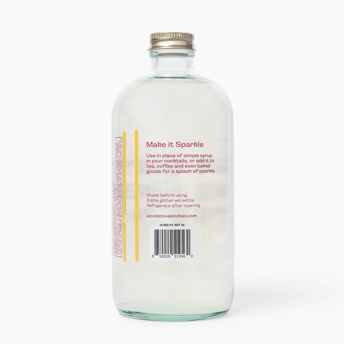 Glitter Simple Syrup, 16 fl oz with Edible Glitter