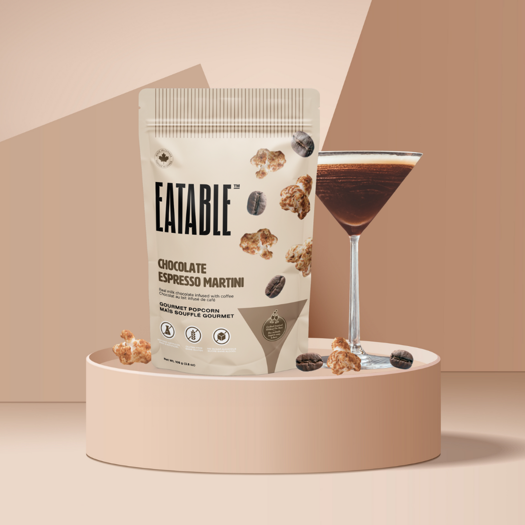 Chocolate Espresso Martini ☕️ Gourmet Milk Chocolate Popcorn