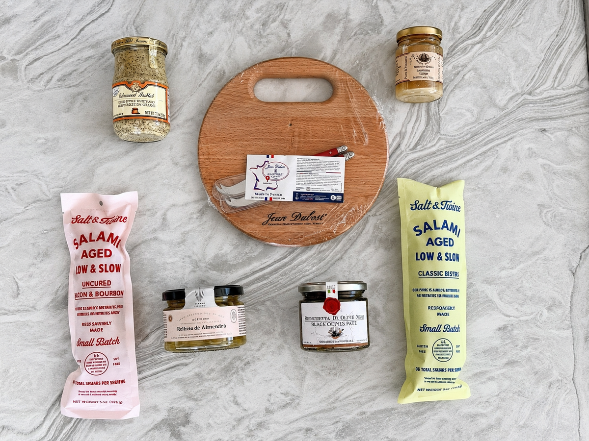 Mediterranean Charcuterie Gift Basket