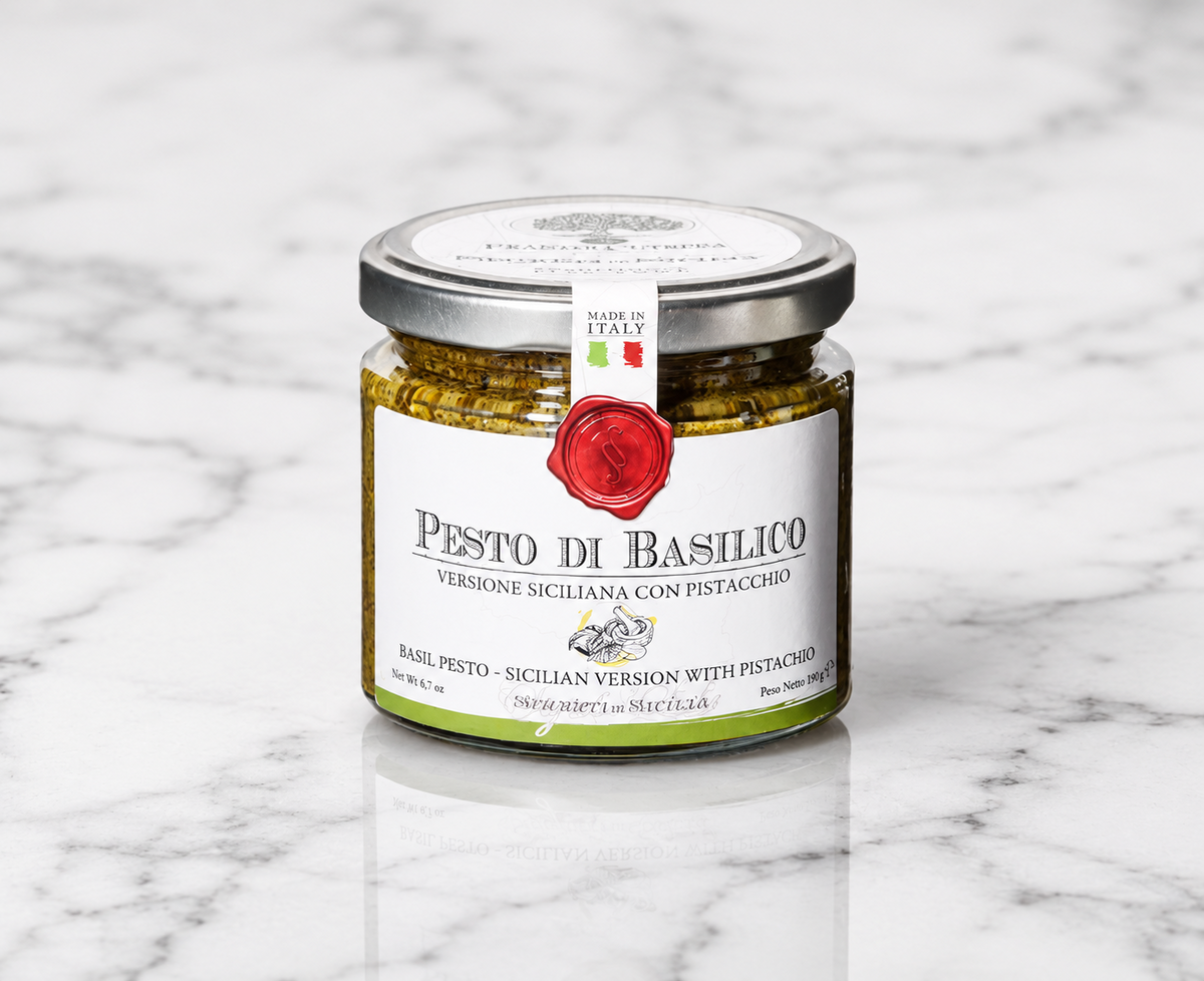 Basil Pesto- Sicilian Version with Pistachio