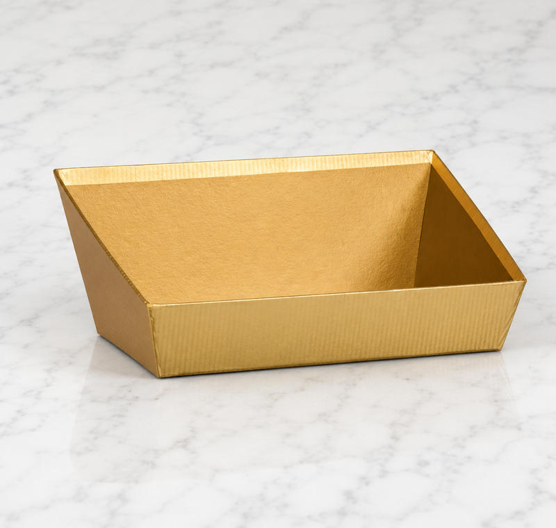 Paperboard Tray-Gold