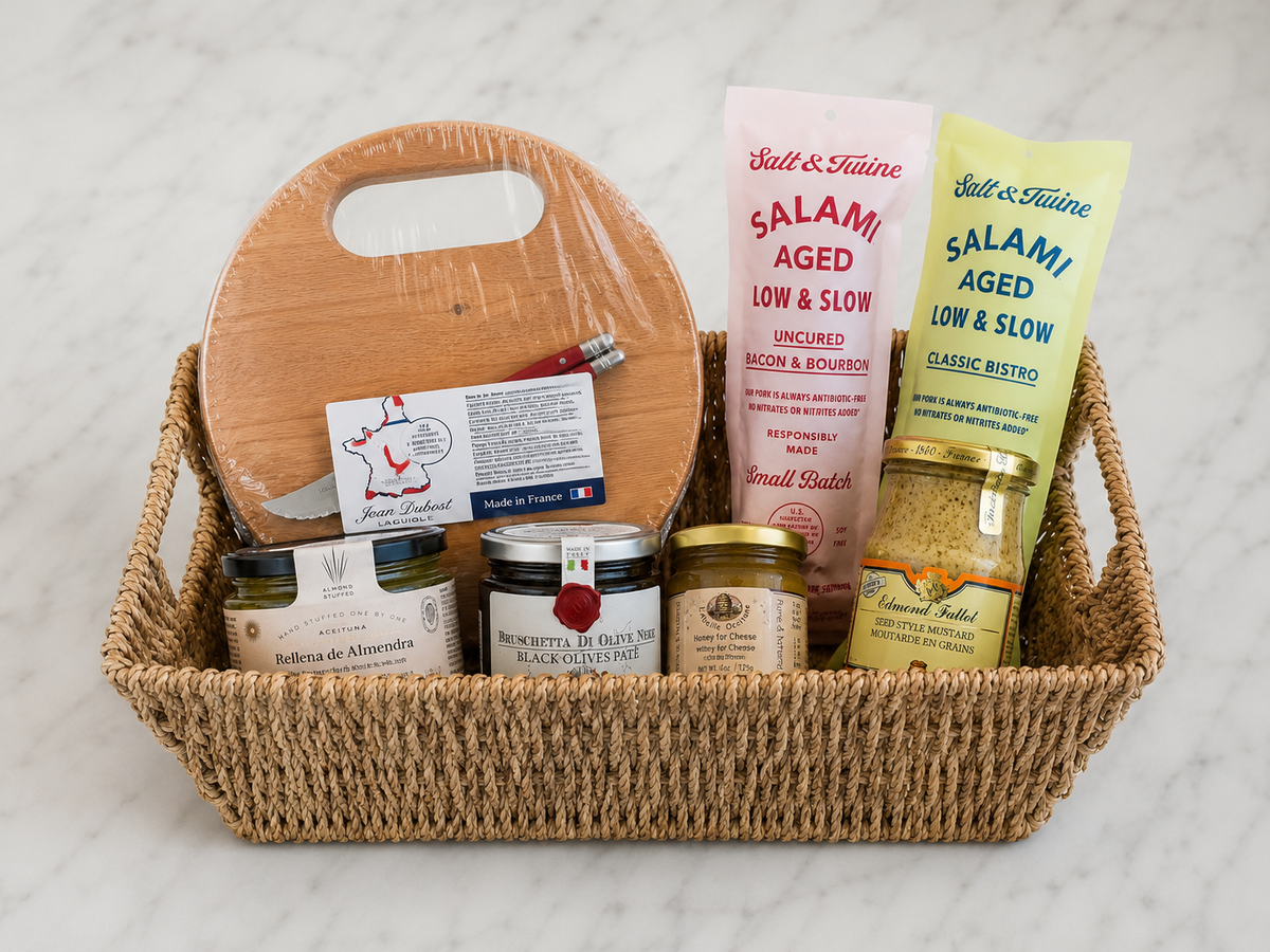 Mediterranean Charcuterie Gift Basket