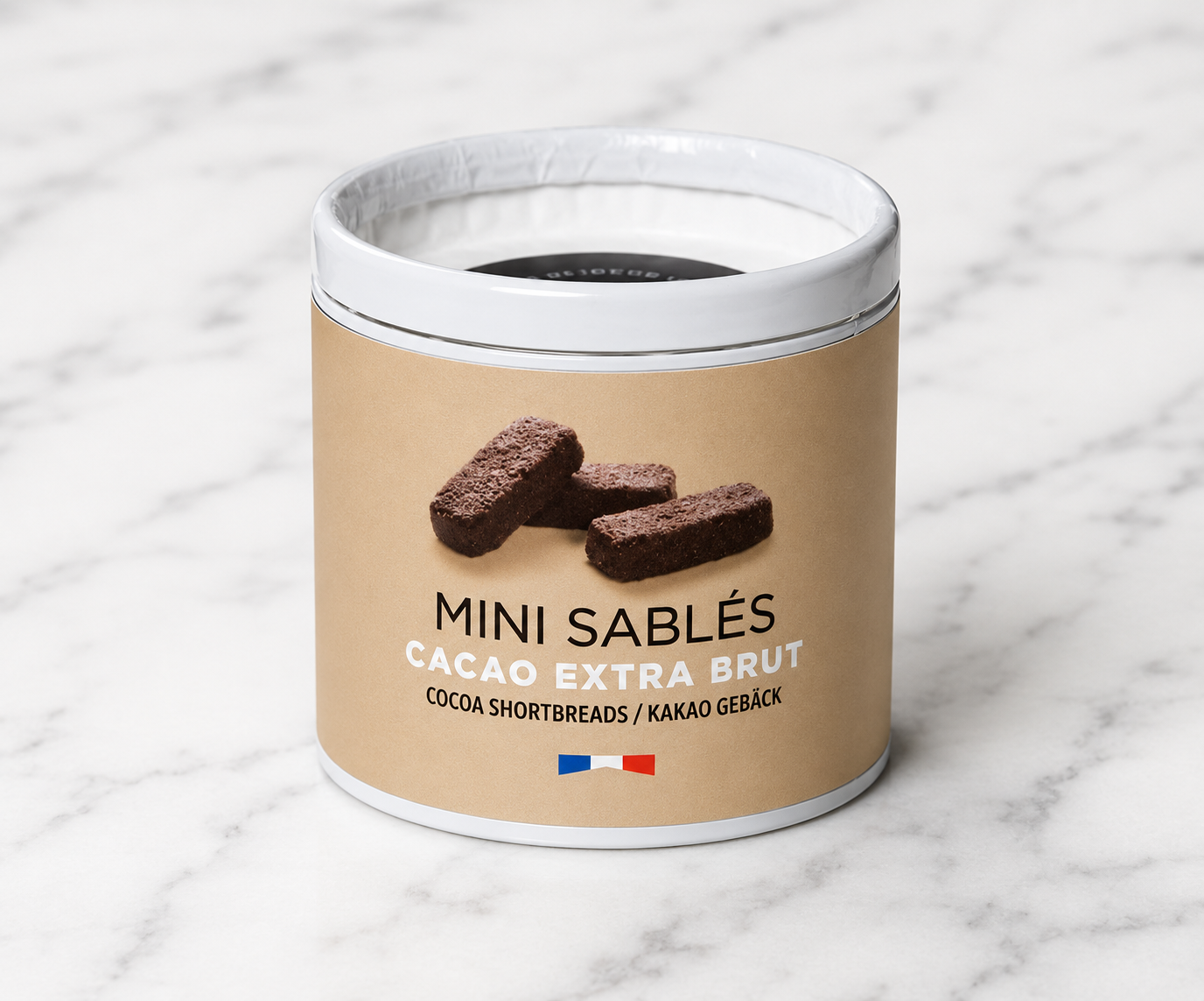 Goulibeur Cocoa Shortbread in Eco Tube 1.23oz