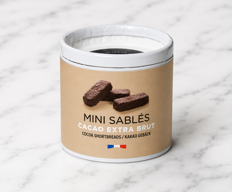 Goulibeur Cocoa Shortbread in Eco Tube 1.23oz