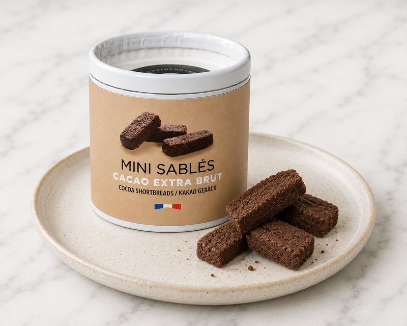 Goulibeur Cocoa Shortbread in Eco Tube 1.23oz