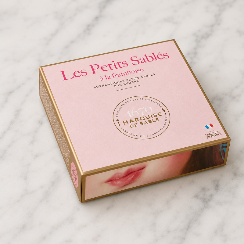 La Sablesienne Shortbread Cookies with Raspberry 3.5oz