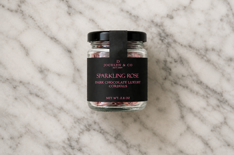 Sparkling Rose Dark Chocolate Liqueur