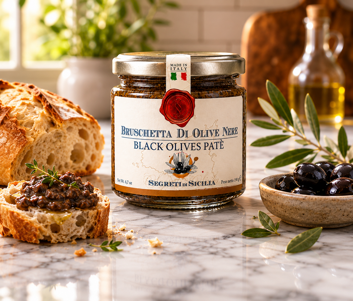 Frantoi Cutrera Black Olive Spread 6.7oz