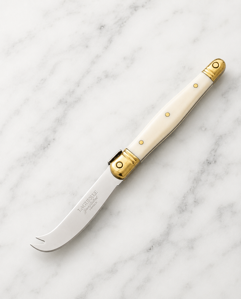 Jean Dubost Single Mini Spreader Ivory with Brass Detail