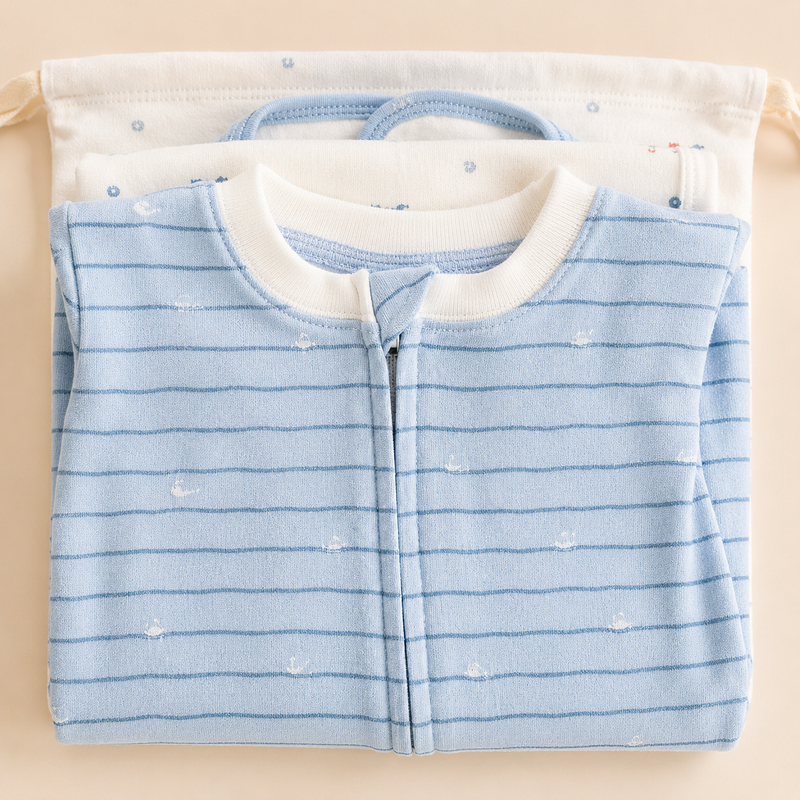 Layette Set, Nautical + Waves -0-3 months