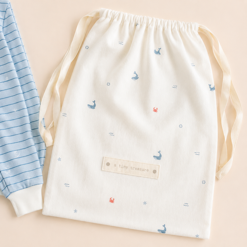 Layette Set, Nautical + Waves -0-3 months
