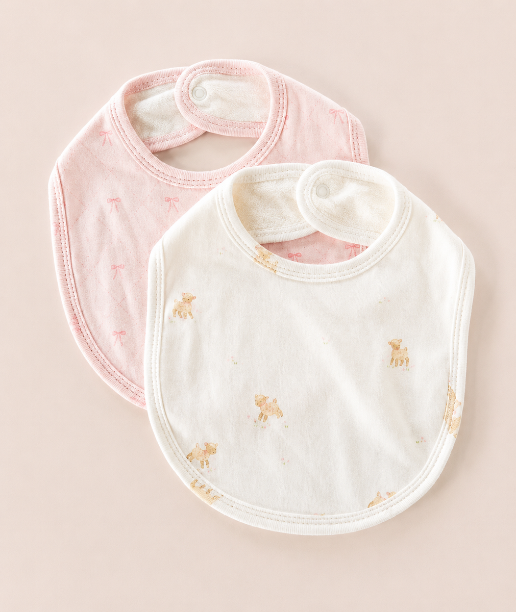 Layette Gift Set - Lamb and Bow (0-3 Months)