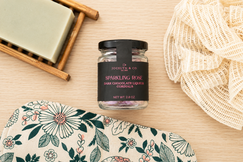 Sparkling Rose Dark Chocolate Liqueur