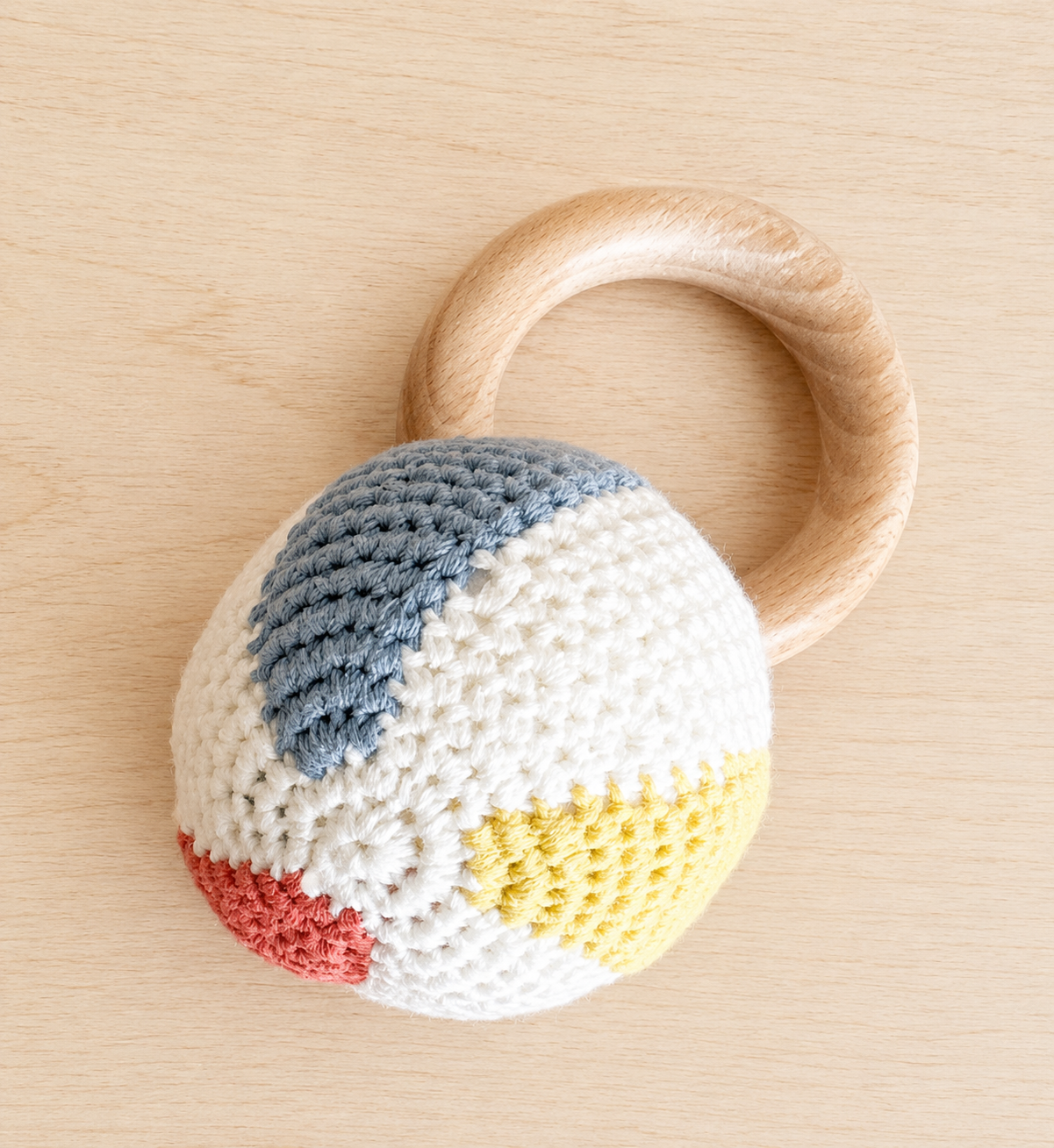 Cotton Crochet Rattle Teether Beach Ball