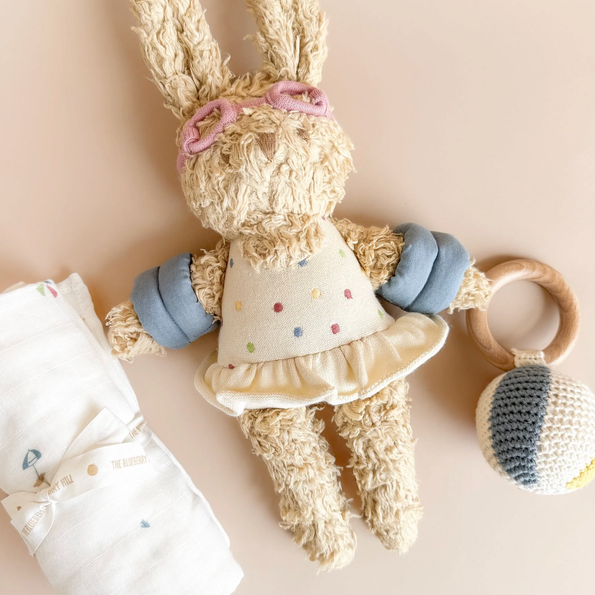 Coral Bunny Beach Plush Toy
