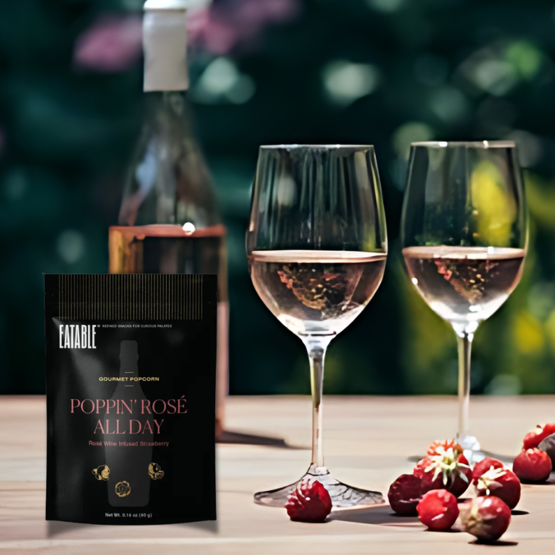 Mini Poppin' Rosé All Day 🍷 Gourmet Candied Popcorn