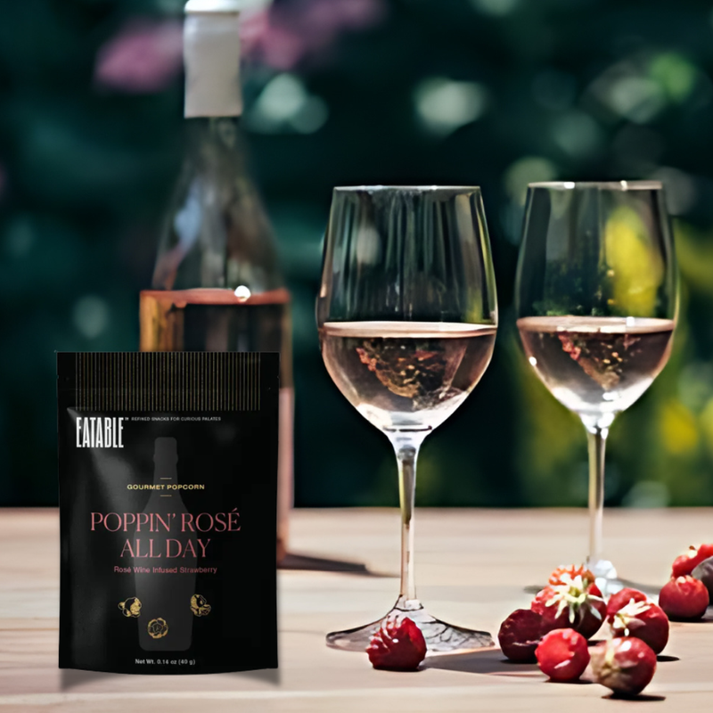 Mini Poppin' Rosé All Day 🍷 Gourmet Candied Popcorn