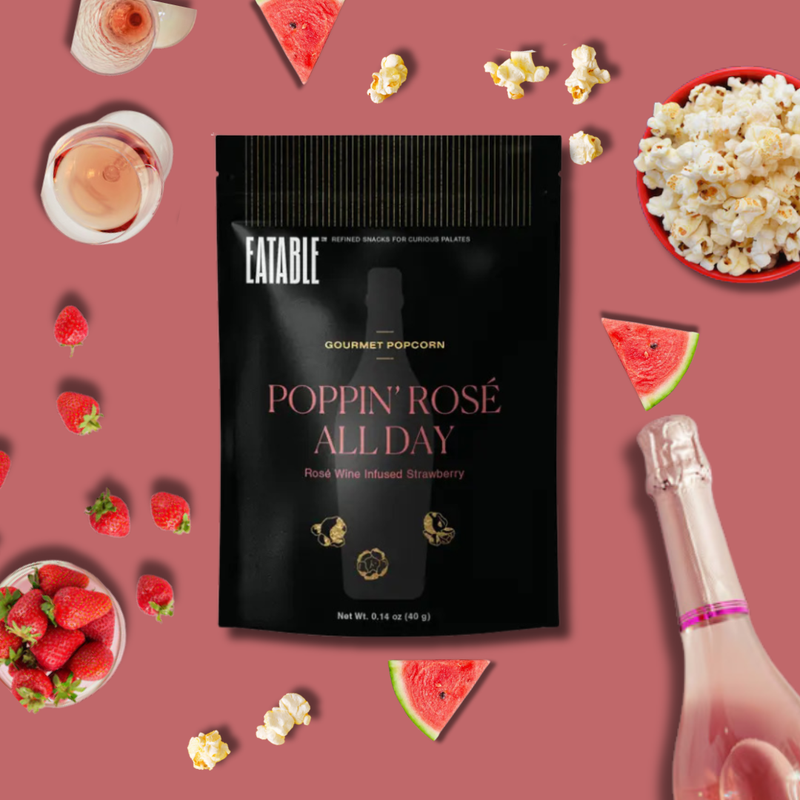 Mini Poppin' Rosé All Day 🍷 Gourmet Candied Popcorn