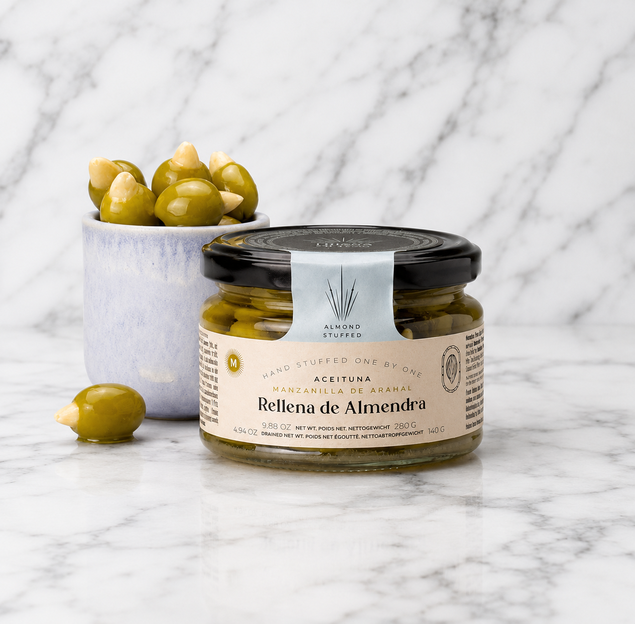 Triana Olivas Almond Stuffed Manzanilla Olives 9.88oz